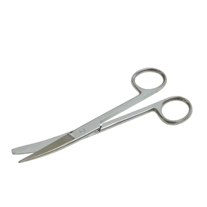 Ciseaux chirurgicaux standard de qualité supérieure - Ciseaux chirurgicaux médicaux droits et courbés, en acier inoxydable, réutilisables, tranchants/à pointe arrondie - Product Image 1