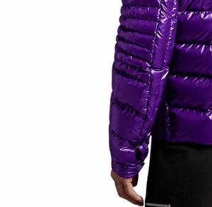 Veste matelassée unisexe à col montant et capuche, respirante, coupe-vent, fermeture éclair, décontractée, pour l'hiver, coupe classique, couleur unie - Product Image 4