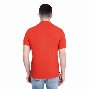 Camiseta Polo Roja Personalizada para Hombre, Hecha de Algodón y Poliéster, Manga Corta, con Logotipo y Marca Personalizados - Product Image 1