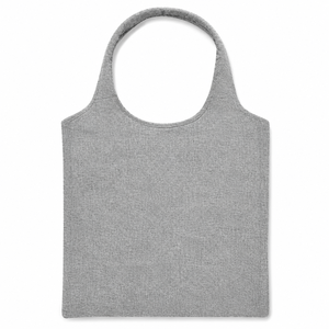 Sac de courses pliable en coton recyclé 225 GSM 40 x 38 cm avec poignées d'épaule intégrées, logo personnalisé, vente en gros, OEM, sac fourre-tout pour épicerie - Product Image 4