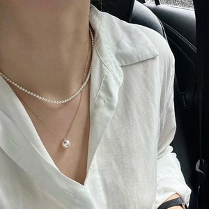 Collier de perles d'eau douce naturelles Zhuji 9-11 mm, style classique de la reine, Aurora Edison rond avec des défauts extrêmement fins, argent S925 - Product Image 2