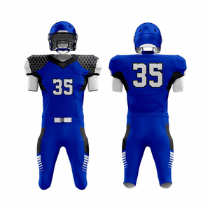 Professional Comfortable Unisex American Football Uniform Sportswear <b>Set</b> Breathable Printed Short 100% Polyester Customizable - Product Image 1