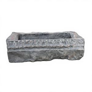 Best Selling New Arrival KNT Modern Luxury Brown FRP Unbreakable Lightweight Floor Garden Plant <b>Pots</b> Rough Finish Flower <b>Pots</b> - Product Image 1