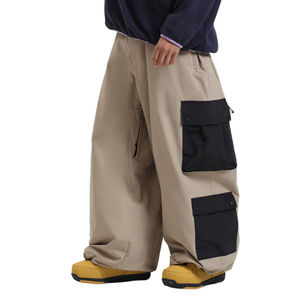 Wholesale Customized Waterproof Baggy Style Cotton Cargo Ski Pants Casual <b>Loose</b>-<b>Fitting</b> Ski Snow Pants with a Hip Hop Style - Product Image 1