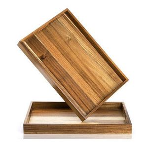 Wooden Rectangle Serving Tray Eco-Friendly Country Design Business Gift Food <b>Platter</b> - Product Image 4