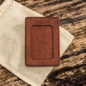 Id ผู้ถือบัตรกับ Cowhide หนังแท้ใหม่ล่าสุดผู้ถือบัตรผู้ถือบัตรกระเป๋าสตางค์สำหรับอากาศผู้ถือแท็ก LCH-0174 - Product Image 1