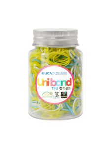 Bandas para el Cabello de TPU Hechas en Corea, Unisex, de Moda, Personalizadas OEM ODM, en Botella de Plástico, Bandas Elásticas de Goma No Tóxicas, OEKO-TEX - Product Image 1