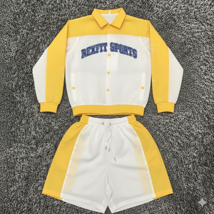 ชุดเสื้อแจ็คเก็ตและกางเกงขาสั้นไนลอน Rexfit Sports 2026 รุ่นสั่งทำพิเศษสำหรับผู้ชาย คุณภาพสูง น้ำหนักเบา ระบายอากาศได้ดี - Product Image 2