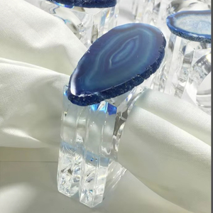 Stylish Handmade Resin Napkin Ring Holder For Home Dining Table <b>Wedding</b> And Party Decoration Arrangement - Product Image 1
