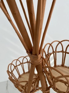 Multi Layer Rattan Plant Holder For Balcony Garden And Terrace Decor Stylish Flower <b>Pot</b> <b>Stand</b> For Green Plant Display - Product Image 2