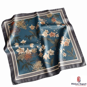 Écharpe à impression numérique personnalisée de haute qualité, tissu léger, service d'étiquetage blanc, fabricant de textiles OEM ODM, tissu personnalisé Bali - Product Image 1