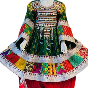 Robes pour femmes afghanes Kuchi de haute qualité, vente en gros, robe traditionnelle afghane avec travail manuel et patchwork, robes Kuchi afghanes - Product Image 4