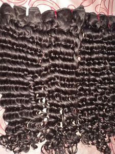 Extension de cheveux Remy indiens bruts brillance naturelle définie vagues profondes doubles faisceaux de cheveux de temple non transformés - Product Image 3