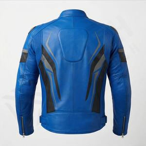 Veste de moto en cuir véritable pour homme de qualité supérieure, nouvelle arrivée, vestes de moto d'hiver, protections amovibles, personnalisables - Product Image 2