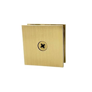 <b>ALLWIN</b> Electroplating Finish Color Sample Brushed Gold Shower Glass Clamp Door Hardware - Product Image 1