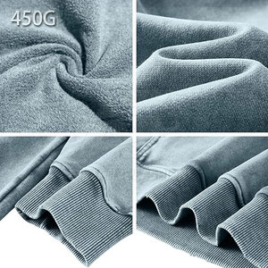 Sudaderas Lisas con Efecto Ácido, Diseño Nuevo de Primera Calidad, Material 100% Algodón, Sudaderas Básicas con Efecto Ácido - Product Image 6