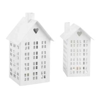 Lanternes à bougies en fer rose en forme de cabane, supports de bougies chauffe-plat en métal, décoration d'intérieur, découpe en forme de cœur, design moderne, Noël
