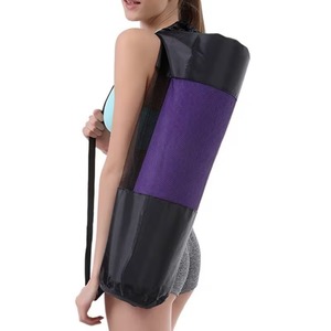 Best Selling Long Eco Friendly Polyester Mesh Hollow Yoga <b>Mat</b> Bag Fashion Non-slip <b>Large</b> Custom Size - Product Image 3