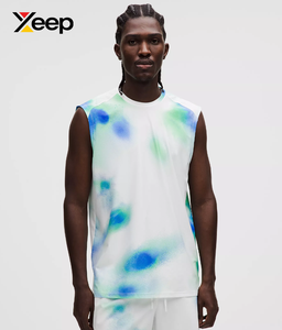 เสื้อกล้ามออกกำลังกายผู้ชาย XEEP รุ่น XC-GTT-51 ระบายอากาศได้ดี แห้งเร็ว พิมพ์ลายแบบ Heat-Transfer ผ้าถัก 100% คอตตอน คอกลม สีพื้น - Product Image 1