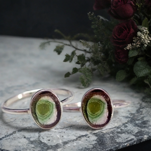 Anillo de boda de piedras preciosas de turmalina hecho a mano Unisex, joyería de moda de compromiso de estilo étnico muy demandada para bodas - Product Image 2