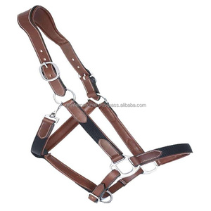 Cabestro de caballo de cuero de nailon de diseño personalizado dual en La Habana Marrón Silla de montar de cuero Halter de Carreras de Caballos Productos Ecuestres - Product Image 3