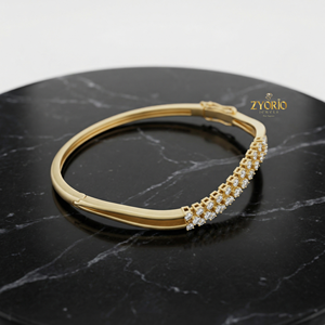 Pulsera de Cadena de Plata de Ley con Diamantes Cultivados en Laboratorio, Diseño Clásico y Elegante en Oro Rosa, Joyería de Lujo Brillante para Mujer, Ideal para Bodas - Product Image 2