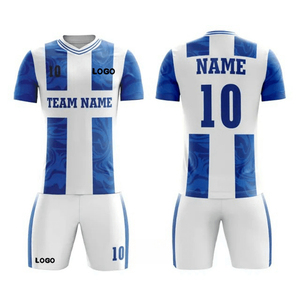Uniformes de Fútbol Personalizados con Nombre, Diseños de Camisetas de Equipos de Fútbol, Conjunto Completo, Impresión Digital, Poliéster Transpirable, Uniforme de Fútbol Unisex - Product Image 1