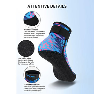 2026 New Arrival Unisex Neoprene Sand <b>Socks</b> Breathable Premium Quality Spandex Polyester Material Non Slip Fin <b>Socks</b> - Product Image 5