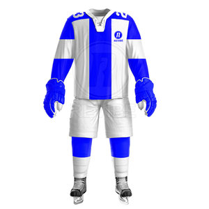 Tenue d'équipe de hockey sur glace, uniforme de hockey sur glace de haute qualité, couleur personnalisée, 100% polyester, en vente en ligne - Product Image 2