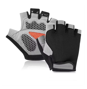 Breathable Cycling <b>Gloves</b> Half Finger Design with Anti Slip Palm for Outdoor Adventure and Fitness Programs - Product Image 1