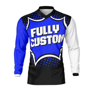 Jersey de Motocross Totalmente Personalizado con Nombre y Número, Camiseta de Carreras Neon MX para Motocross, Jersey de Manga Larga para Motociclismo Todoterreno - Product Image 5