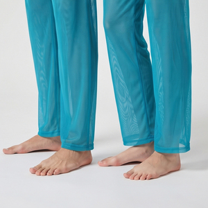 Pantalon en maille transparente pour homme, sexy, léger, respirant, taille élastique, décontracté, pour l'été - Product Image 6