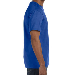 T-shirt uni 100% coton pour homme, confortable, grande taille, coupe ample, vêtements décontractés pour homme, imprimé, prix bas - Product Image 3