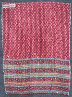 Sari de seda Chinon de diseñador TENNECY con borde de ribete, borlas Latkan, auténtico trabajo de espejo, reversible, sin arrugas, largo hasta el tobillo, para fiesta