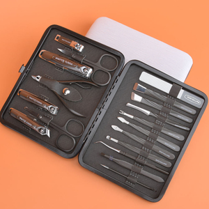 Professional 4 in 1 <b>Nail</b> Clipper <b>Set</b> 12pc Manicure & Pedicure Grooming Kit Single Spring Portable Bag for Home & Salon - Product Image 5