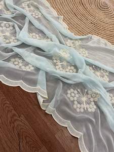 El último diseñador Soft Organza Silk Thread Work Saree de Fab Zone - Product Image 4