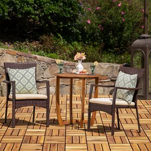 Azulejo de cubierta de madera de acacia 12 listones para soluciones de suelo de patio y exterior duraderas y elegantes - Product Image 4