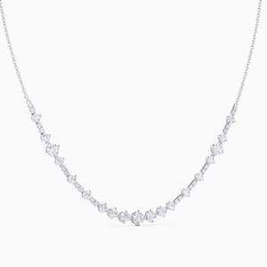 Modern Gold 10KT Lab Grown Diamond Pendant <b>Necklace</b> | Rhodium Plated Luxury Jewelry | Minimalist Fashion Trend 2026 - Product Image 2