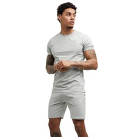 Nouvel ensemble élégant pour homme : T-shirts et shorts de course d'été 100 % coton biologique, écologiques, séchage rapide, excellente qualité, en promotion