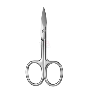 Ciseaux à ongles professionnels Gray Rocks en acier inoxydable à pointe fine avec manche métallique confortable pour manucure et maquillage - Product Image 3