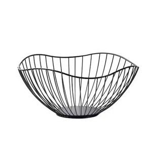 Corbeille à fruits en métal de style nordique, plateau à fruits en fer avec design géométrique, accessoires de rangement populaires pour la maison, corbeille à fruits Angel - Product Image 1