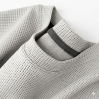 T-shirt Homme Personnalisé OEM Brodé en Maille Gaufrée à Col Rond et Manches Courtes, Respirant et Séchage Rapide en Polyester pour l'Été – Fabrication Chinoise BD