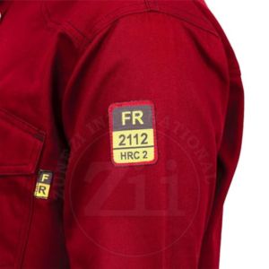 Ropa de Trabajo ZUNEZI, Resistente al Fuego e Impermeable, Bicolor, con Cierre de Broches de Perla, FRC NFPA 2112, 2 Hombres, Manga Larga, 7oz, Costuras Soldadas - Product Image 6