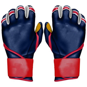 Gants de frappe de baseball en cuir respirant, forte adhérence, pour entraînement jeunes et adultes, vente en gros, LBBG-0027 - Product Image 1