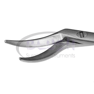 Troutman-Castroviejo Corneal Scissors Left Ophthalmic Microsurgical Instrument Steel Eye Surgery Tool By <b>Blush</b> Surgical - Product Image 4
