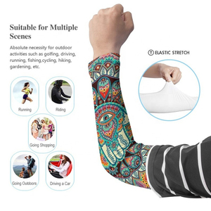 Manchons de compression personnalisables avec logo imprimé pour le sport, la protection solaire, le cyclisme et le gaming – Ensembles pour adultes - Product Image 5