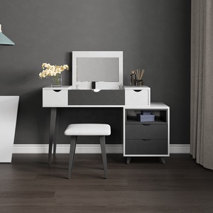 Tocador de diseño moderno de Material de madera HDF, armario, cama de Hotel, muebles de dormitorio, juegos para hoteles y albergues - Product Image 6