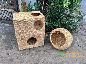 การเลี้ยงสัตว์ที่ได้รับแรงบันดาลใจจากธรรมชาติ |   บ้านสัตว์เลี้ยงผักตบชวา ที่นอนและเก้าอี้พักผ่อน |   งานทอมือและสั่งทำพิเศษ - Product Image 5