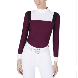 New Design Women Sports Body Suit Wholesale Women Rider Show Shirts Horse Riding <b>Base</b> <b>Layer</b> <b>Long</b> <b>Sleeve</b> Outdoor with OEM - Product Image 4