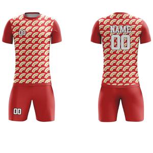 Tenues de football à manches courtes 100 % polyester, service OEM personnalisé, meilleure tenue d'équipe avec logo, nouvelle collection sportive - Product Image 3